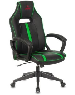Кресло игровое VIKING ZOMBIE A3 GN черный зеленый искусственная кожа Бюрократ