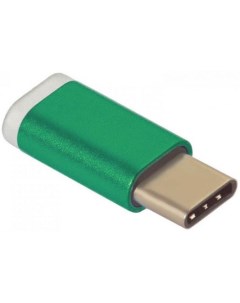 Greenconnect Переходник USB Type C на micro USB 2 0 M F Greenconnect зелёный GCR UC3U2MF Green Green connection