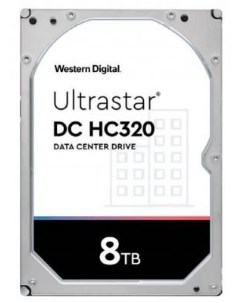 Жесткий диск 3 5 8 Tb 7200rpm 256Mb cache Ultrastar DC HC320 SATA III 6 Gb s 0B36404 Western digital