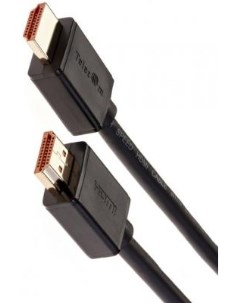 Кабель HDMI 5м TCG215F 5M круглый черный Vcom telecom