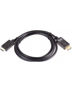 Кабель HDMI DisplayPort 1 8м CG609 1 8M круглый черный Vcom telecom