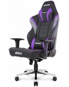 Кресло для геймеров MAX чёрный фиолетовый Akracing