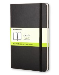 Блокнот CLASSIC QP012 Pocket 90x140мм 192стр нелинованный твердая обложка черный Moleskine
