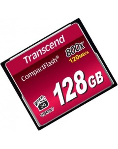 Карта памяти Compact Flash Card 128GB 800x TS128GCF800 Transcend