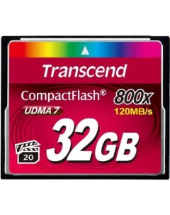 Карта памяти Compact Flash Card 32GB 800x TS32GCF800 Transcend