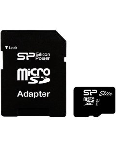 Флеш карта microSD 128GB Elite microSDXC Class 10 UHS I U1 SP128GBSTXBU1V10 Silicon power