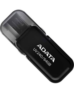 Флешка 64Gb AUV240 64G RBK USB 2 0 черный Adata