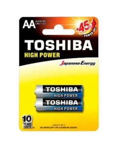 Батарейка High Power AA блистер 2 шт Toshiba