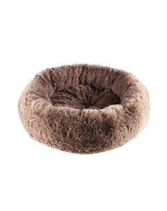 Лежак для животных Fur Real 53х53х20см круглый из меха коричневый Foxie