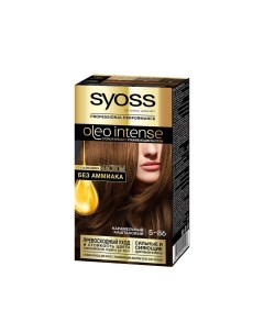 Краска oleo intense стойкая для волос 5 86 Карамельный каштановый 50мл Syoss