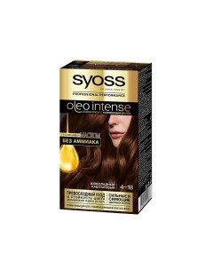 Краска oleo intense стойкая для волос 4 18 Шоколадный каштановый 50мл Syoss