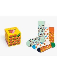 Носки 3 Pack Food Lover Socks Gift Set XFOO08 7000 Happy socks