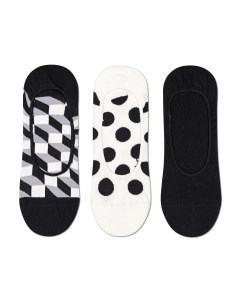 Носки 3 Pack Filled Dot Liner Sock FIL18 9100 Happy socks