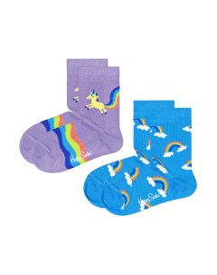 Носки 2 pack Kids Unicorn Rainbow Socks KUNR02 5000 Happy socks