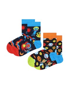 Носки 2 pack Kids Spacetime Socks KSPT02 6500 Happy socks