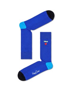 Носки Ribbed Embroidery Yolo Sock REYOL01 6300 Happy socks