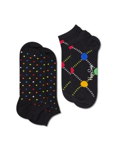 Носки 2 Pack Mini Dot Low Sock MID02 9300 Happy socks