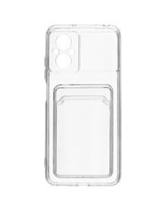 Чехол для Xiaomi Poco M5 4G Zibelino Silicone Card Holder прозрачный