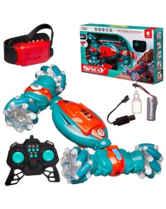 Радиоуправляемая машинка Junfa Радиоуправляемая машинка трюковая повышенной проходимости 1 10 синий  Junfa toys
