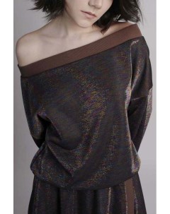 Блуза из трикотажной ткани с добавлением люрекса Paola ray