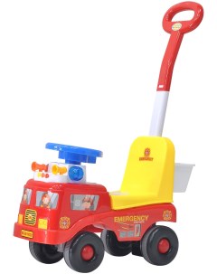 Детская каталка Пожарная машина ЕС 902Р red с родительской ручкой Everflo