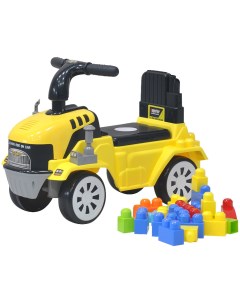 Детская каталка Builder truck ЕС 917 yellow c кубиками Everflo