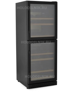 Винный шкаф WineChef Pro 126 2D black Caso
