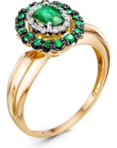 Кольцо с агатами и бриллиантами из красного золота Klondike
