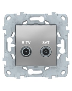 Розетка R TV SAT оконечная Unica NEW NU545530 Schneider electric