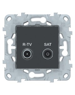 Розетка R TV SAT одиночная Unica NEW NU545454 Schneider electric