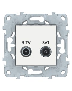 Розетка R TV SAT одиночная Unica NEW NU545418 Schneider electric