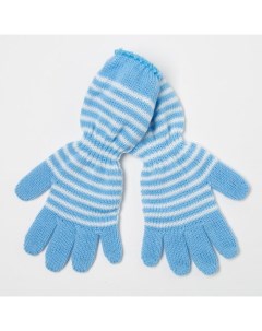 Перчатки для девочки 5305716 голубые размер 14 Снежань