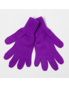 Перчатки для девочки 5305715 фиолетовые размер 16 Снежань