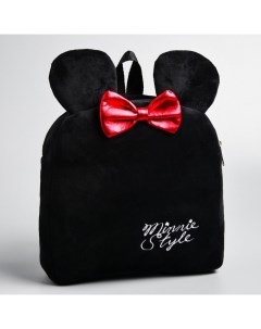 Рюкзак плюшевый Minnie Style 4688788 черный Disney