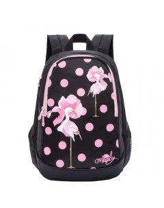 Рюкзак молодёжный 4529065 чёрный розовый Grizzly