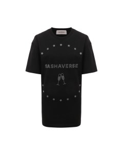 Хлопковая футболка Sashaverse