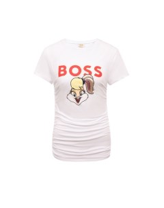 Хлопковая футболка Looney Tunes x Boss