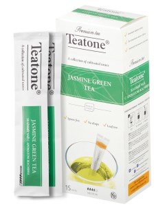 Чай зеленый с жасмином в металл стике 15шт уп 737 Teatone