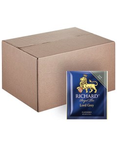 Чай Lord Grey черный с бергамотом 200 пакетиков в конвертах по 2 г 100184 Richard