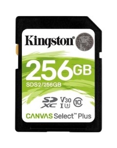 Флеш карта SDXC 256Gb Class10 SDS2 256GB Canvas Select Plus w o adapter SDS2 256GB Kingston