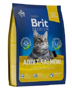 Сухой корм для кошек Premium Cat Adult Salmon с лососем 2 кг Brit*