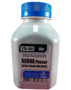 Тонер XEROX Phaser 3010 3040 WC3045 фл 45г B W Standart фас Россия Black&white