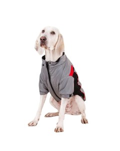 Куртка на молнии для собак крупных пород Карликовый пинчер Джек Рассел Бигль 56x79x51см 5XL серый ун Rungo