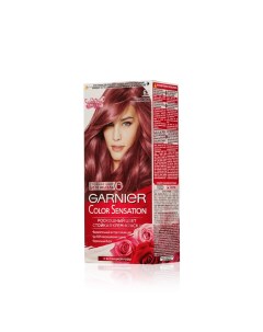 Стойкая крем краска для волос Color Sensation с эссенцией розы 6 2 Кристально розовый блонд 112мл Garnier