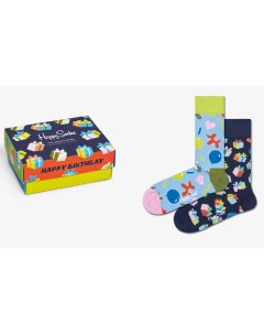 Носки 2 Pack Happy Birthday Socks Gift Set XBIR02 0200 Happy socks