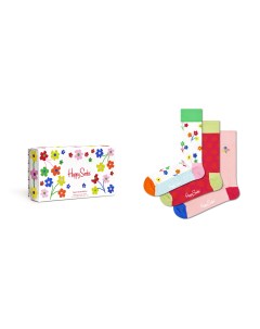 Носки 3 Pack I Flower U Socks Gift Set XFLO08 3300 Happy socks
