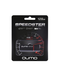 Флешка Qumo Speedster QM128GUD3 SP BLACK 128Gb Черная