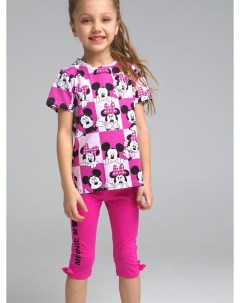 Комплект для девочки с принтом Disney футболка леггинсы Playtoday kids