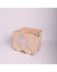 Ящик для игрушек Единорог 46х36 5х35 см Pema kids