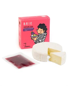 Мягкий сыр Бри с виноградным соусом 50 145 г Jean